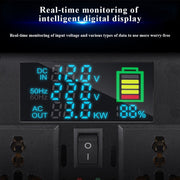 DFITO Power Inverter, 12V DC to 110V AC, 8000W Continuous, 16000W Surge, Modified Sine Wave, LCD Display
