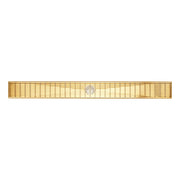 40 PATTERNED LINEAR SHOWER DRAIN - MATTE BLACK