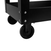 WORKPRO 32 Metal Rolling Utility Cart - Durable Steel Frame Spacious Top Surface Smooth-Rolling Casters