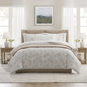 My Texas House Taupe Floral Toile 11-Piece Comforter Set with Sheets, King