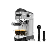Mixpresso STGCM15-SS/BK Espresso Maker With Milk Frother, 15 Bar Black
