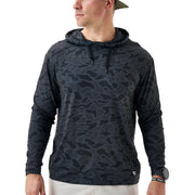 BURLEBO Performance Hoodie - Black Camo - 2XL