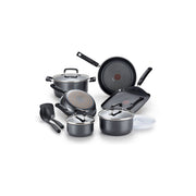 T-Fal Signature 12-pc. Aluminum Non-Stick Cookware Set Gray