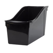 Pen+Gear 71220W06C Plastic Desktop Book Organizer Bin, Interlocking Design, Easy-to-Grip Handles, Black, 6-Pack