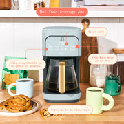 Beautiful 29456 12-Cup Programmable Coffee Maker, Cornflower Blue by Drew Barrymore