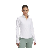 Under Armour 1389789-101 Motion Half-Zip Pullover - White/Halo Gray - M