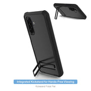 Onn Rugged Phone Case with Kickstand, Heavy-Duty Drop Protection, Black, Compatible with Samsung Galaxy A17 5G, RKBA1736023386