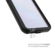 Body Glove Tidal Waterproof Phone Case, Slim Hard Shell with Built-In Screen Protector, Black/Clear, Compatible with Samsung Galaxy A37 5G and A36 5G, Drop Tested to 6ft, 100145550