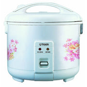 Tiger JNP-1000-FL 5.5 Cup Floral White Rice Cooker & Warmer