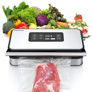Inkbird INK-VS04 Home Food Vacuum Sealer Machine, Dual Motor Dual Pump, Multiple Sealing Modes for Dry Moist Liquid Foods, LED Countdown Display, Built-in Cutter and Bag Storage, Overheat Protection