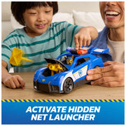 Spin Master Paw Patrol Launch N Rescue Cruiser Toy Vehicle with Chase Figure, Light and Sound Effects, Hidden Net Launcher, Multicolor, 11 in, 6074962