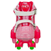 Roller Derby 1963BM Fun Roll Girl's Junior Adjustable Roller Skates, Pink, Medium