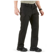 5.11 Work Gear Men's Stryke Pants, Adjustable Waistband, Stretchable Flex-Tac Fabric, Black, 32W x 32L