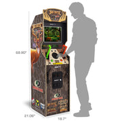 Arcade1Up Big Buck Hunter Mossy Oak Deluxe Arcade Machine, 17-Inch Color Monitor, Dual Light Gun Rifles, Four Games, Camo Design