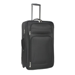 Protege PG-28-REG2WBLK Regency 28-inch Softside Checked Upright Luggage, Black