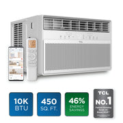 TCL W10WC72 10,000 BTU Smart Inverter Window Air Conditioner (White)