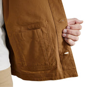 Carhartt Men's Iconic C01 Rugged Flex Duck Chore Coat, Brown, Medium, Loose Fit, Wind Fighter Technology, 106675