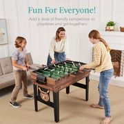 Best Choice Products 13-in-1 Combo Game Table Set with Ping Pong, Foosball, Basketball, Hockey, Archery, Walnut, SKY6713