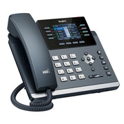Yealink SIP-T44W VoIP Phone, 12 SIP Accounts, 2.8-Inch Color LCD, Bluetooth 4.2, Dual-Band Wi-Fi, Dual USB Ports, PoE Support