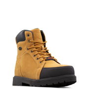 Lugz Work Men's Steel Toe Water Resistant Fortress Work Boots, Wheat, 9.5 Wide
