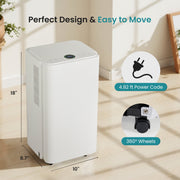 CONCETTA AS-CSJ72XK 30 Pint Dehumidifier for Basement and Large Rooms, 70 oz Water Tank, with Pump