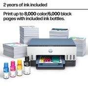 HP Smart Tank 6002 Wireless All-in-One Ink Tank Printer, High-Capacity Refillable Ink, Dual-Band Wi-Fi, Automatic Two-Sided Printing, Black