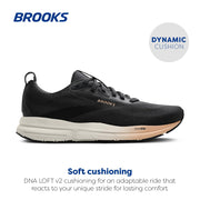 Brooks Trace 4 Running Shoes for Ladies - Ebony/Black/Almond - 9.5M