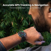 Amazfit A2437-S-Black Active 2 Sport Smart Watch Fitness Tracker for Android and iPhone, 44mm, Black Silicone