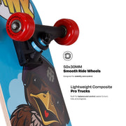 Tony Hawk Series 31 Skateboard for Beginners, Multicolor Hawk Design, 31 x 7.5 Inch Maple Deck