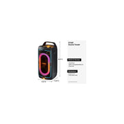 Samsung Sound Tower MX-ST40F Portable Bluetooth Party Speaker, 160W, Black, Splash-Resistant, Up to 12 Hours Playtime, Party Lights+