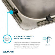 Elkay LRAD2219553 Gourmet Lustertone Sink
