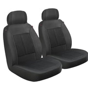 Genuine Dickies Peterson 3-Piece Vegan Leather Seat Covers, Black