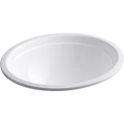 KOHLER K-2319-0 Bancroft Vitreous China Undermount Bathroom Sink in White with Overflow Drain