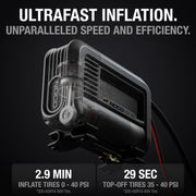 Noco AIR15 Portable Tire Inflator, UltraFast 15A 80 PSI, Digital Gauge, Smart Pressure Technology, LED Flashlight, 12V, Compact Design
