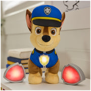 Spin Master Paw Patrol Room Patrol Chase Interactive Plush Toy with Over 75 Sounds, Light-Up Badges, Three Play Modes, Multi-Color, 12 in
