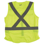 Milwaukee 48-73-5061 Class 2 High Visibility Yellow Safety Vest - S/M (CSA)
