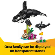 LEGO 31165 Creator 3 in 1 Wild Animals Panda Family Building Toy with 3 Options Penguin or Orca