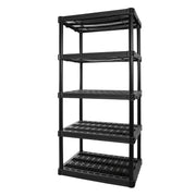 Plano PLA9624SB 5-Shelf Extra Heavy Duty Plastic Storage Shelf Unit 72.5 x 36 x 24 inch