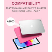 Funbiz iPad 10th Generation Case with Keyboard, Red