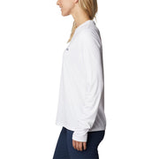 Columbia Tidal Tee PFG Fish Flag Long-Sleeve Shirt for Ladies - White/Bluestone Gradient - XL