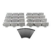 Expert Gardener EG13-506-001-03 Faux Stone No-Dig Landscape Edging, 10-ft., Plastic, Gray