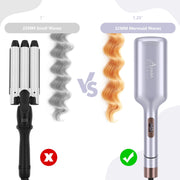 Aima Beauty 2 Barrel Curling Wand, Lavender Purple