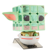 Spin Master Rubik's Cube Star Wars Grogu Cuber 3x3 Classic Color-Matching Puzzle with Display Stand, Fidget Toy for Kids Ages 8 and Up, Collectible Figure 6073467