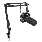 FIFINE K688 Dynamic Microphone Kit with XLR USB-C, Boom Arm Stand, Tap-to-Mute, Gain Control, Headphone Monitor Jack
