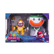 Jakks Pacific Inc. Bowser Jr. Action Figure with Clown Car, 5-Inch, 17 Points of Articulation, Paintbrush, Water Reveal Stickers, Display Base, 432284