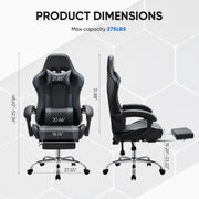EDX DJY01-BKGY Ergonomic High Back Office Chair with Lumbar Support and Adjustable Armrests, Black and Gray