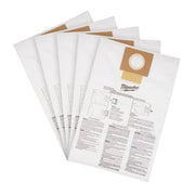 Milwaukee 49-90-1979 Shop Vac Wet/Dry Vac Dust Collector Bags 6 gal 5 pc
