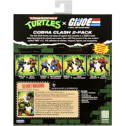 Playmates Toys Teenage Mutant Ninja Turtles x G.I. Joe Action Figure 2-Pack with Weapon Accessories, Multicolor, Plastic