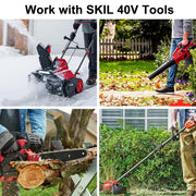 FSKE 40V 2.5Ah Lithium-Ion Power Tool Battery with 4-LED Fuel Gauge, Compatible with SKIL 40V Cordless Tools BY8705-00-2