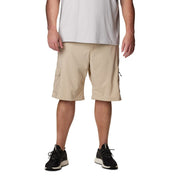 Columbia Silver Ridge Utility Cargo Shorts, Men's, Ancient Fossil, 36W x 10L, 100% Recycled Polyester, Omni-Wick Moisture Wicking, Omni-Shade UPF 50, 2030741
